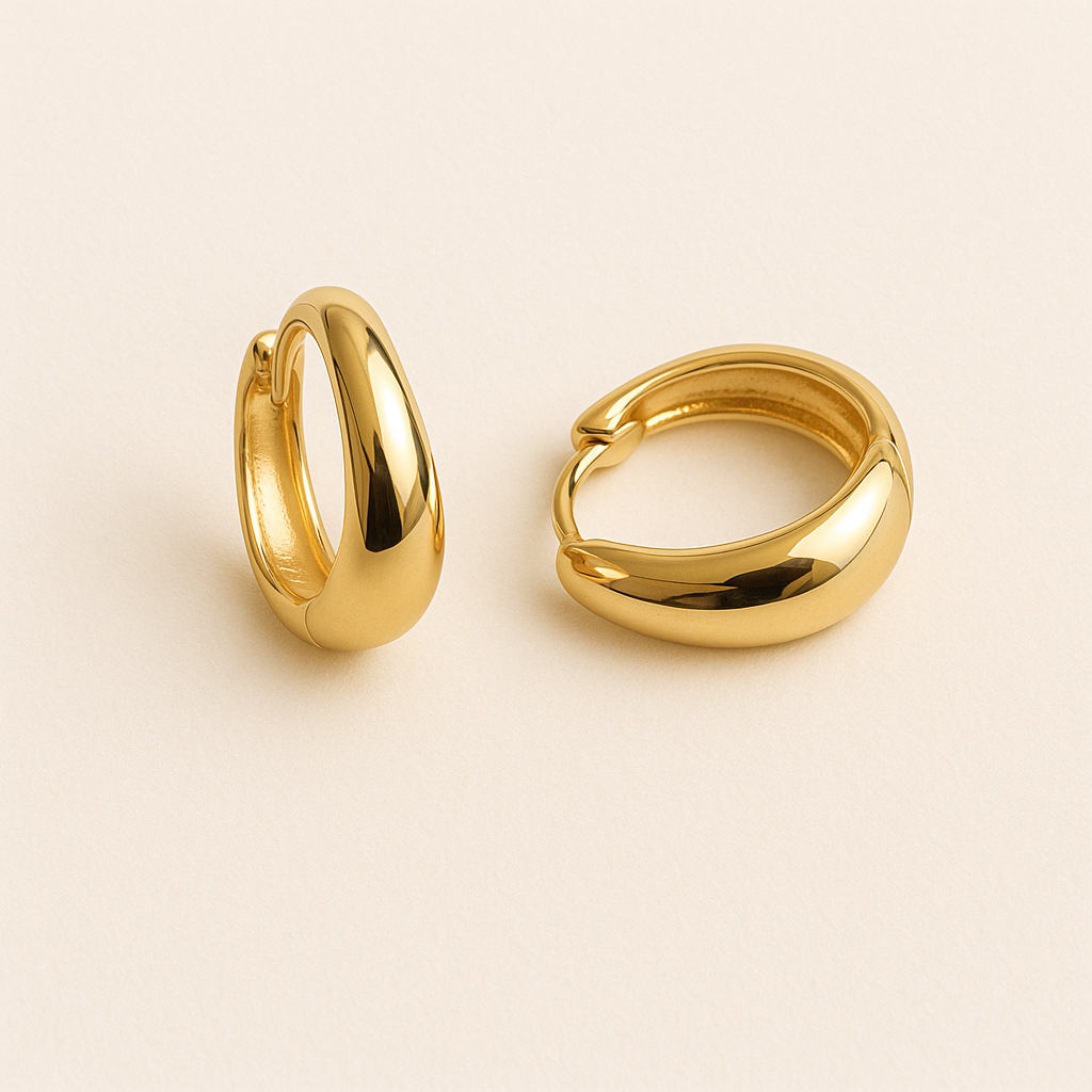 Élida | Mini Boucles d'Oreilles Dorées