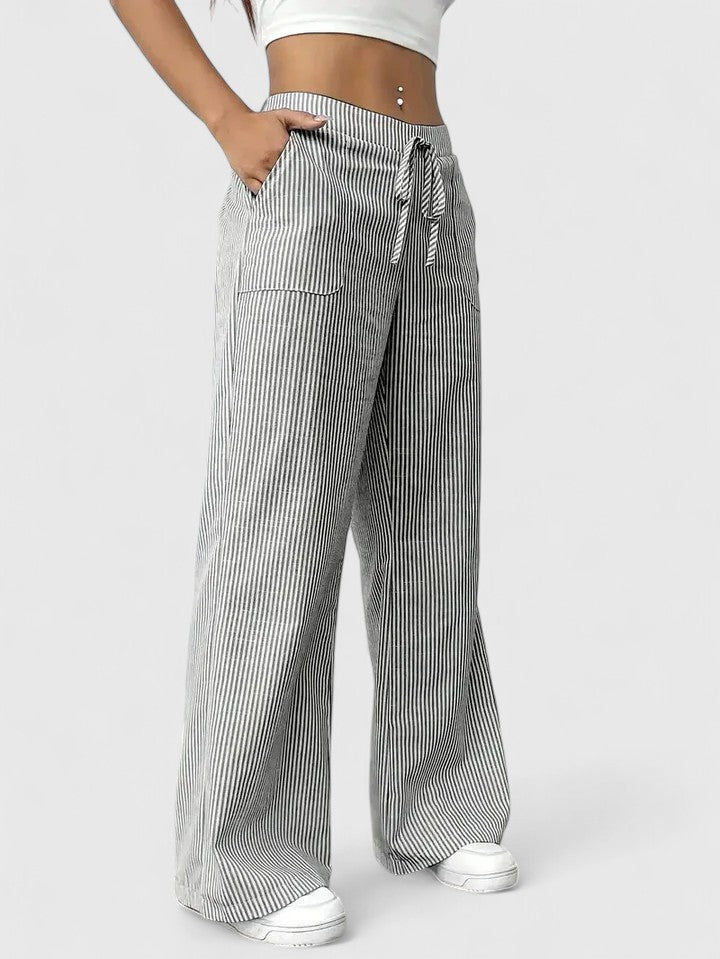 Anastasie | Pantalon ample à rayures