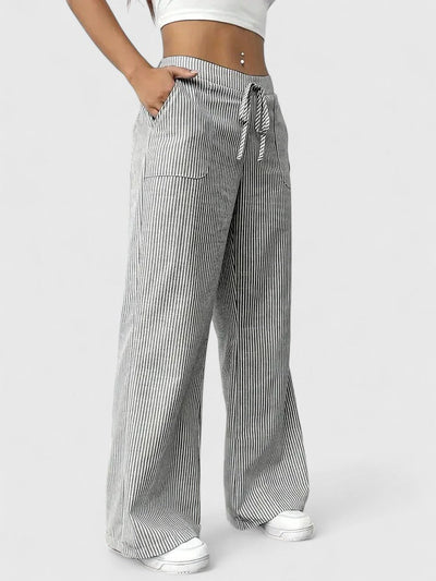 Anastasie | Pantalon ample à rayures