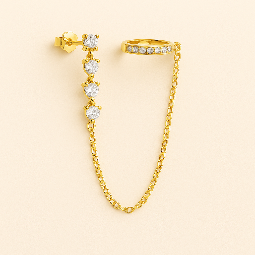 Léonilda | Boucles d'Oreilles Manchet Élégantes