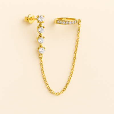 Léonilda | Boucles d'Oreilles Manchet Élégantes