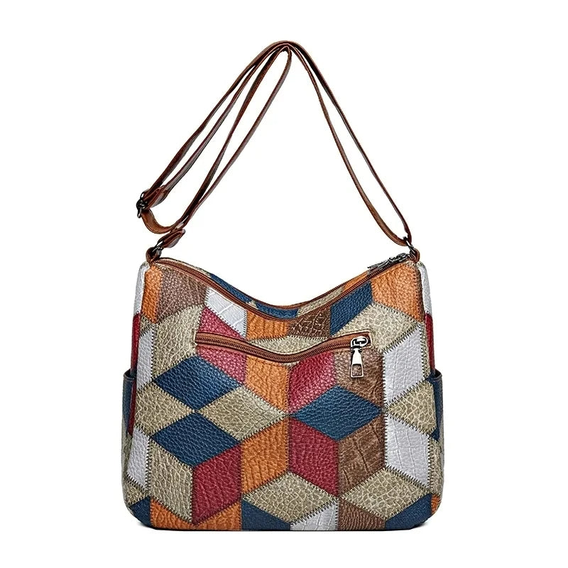 Solara | Sac Bandoulière Patchwork Élégant