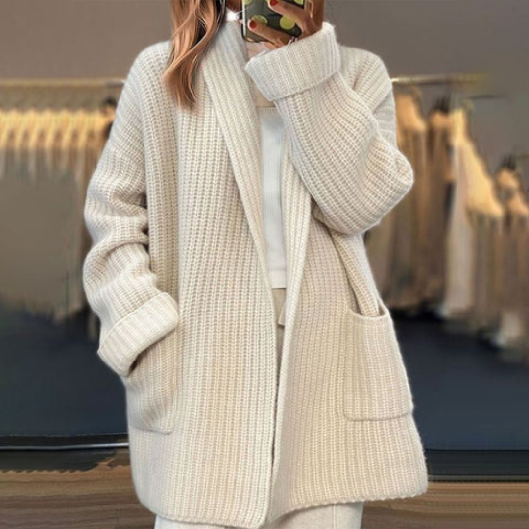Paulette | Gilet tricoté chaud et élégant
