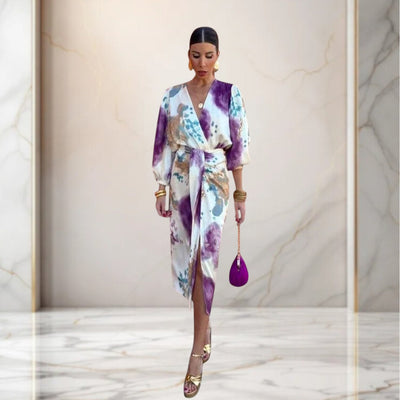 Élisa Claire | Robe élégante avec nœud à la taille