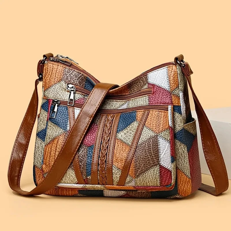 Solara | Sac Bandoulière Patchwork Élégant