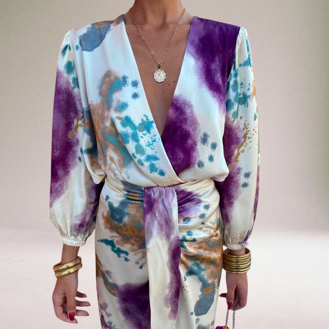 Élisa Claire | Robe élégante avec nœud à la taille