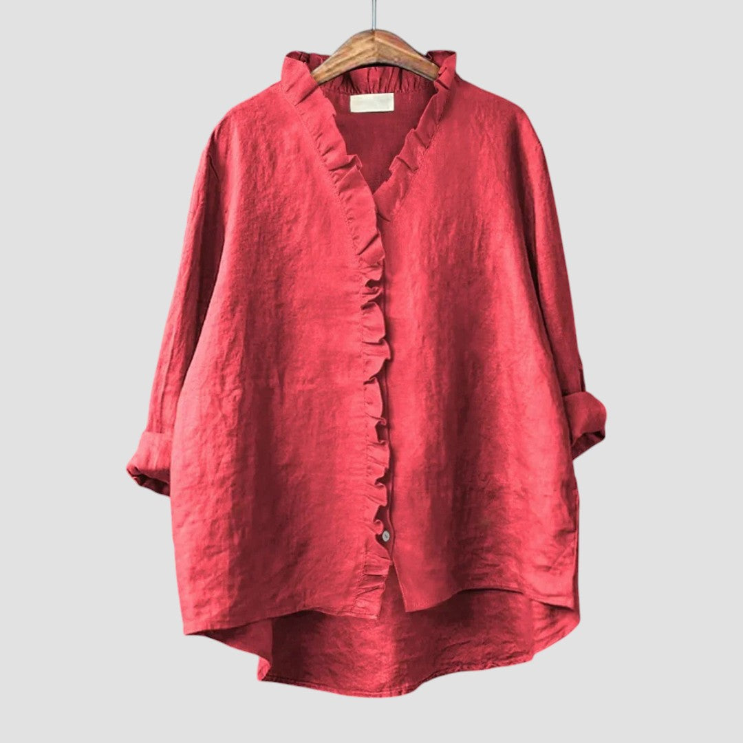 Sybille | Blouse Élégante au Tombé Léger et Confort Naturel