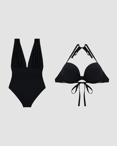 Émilie | Maillot de bain sculptant à décolleté V
