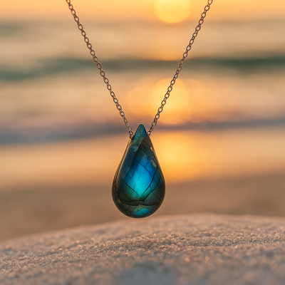 Chloé | Collier en labradorite