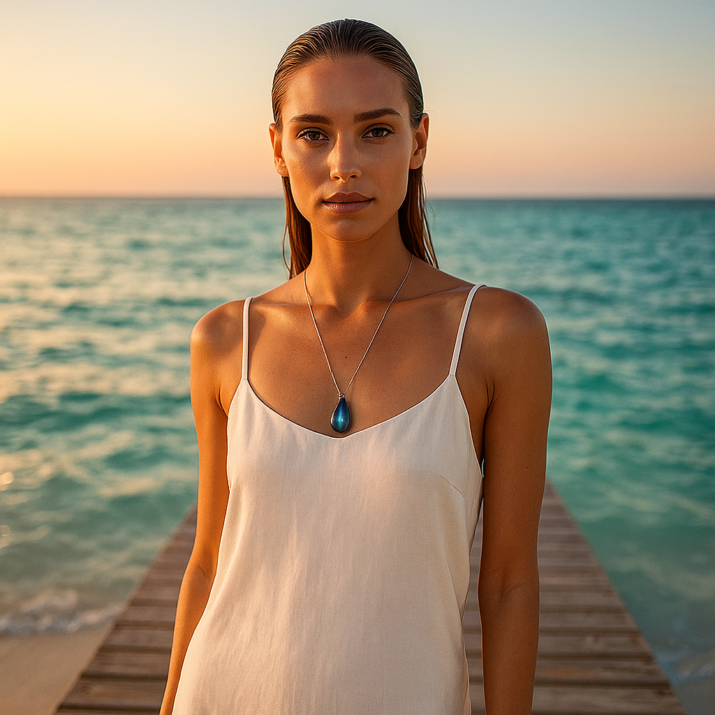 Chloé | Collier en labradorite