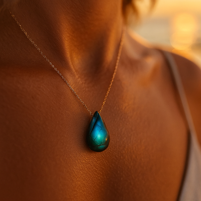 Chloé | Collier en labradorite
