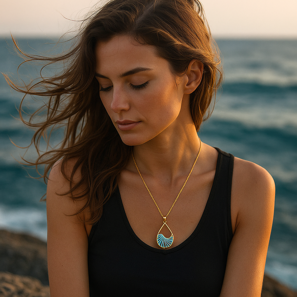 Marilou | Collier vague turquoise