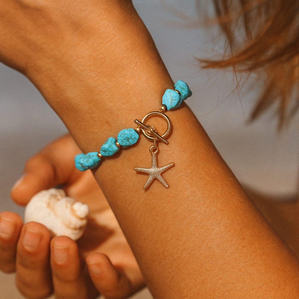 Léna | Bracelet bleu des fonds marins