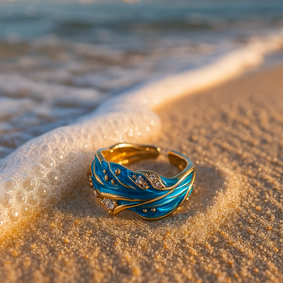Isaline | Bague ondulée antique