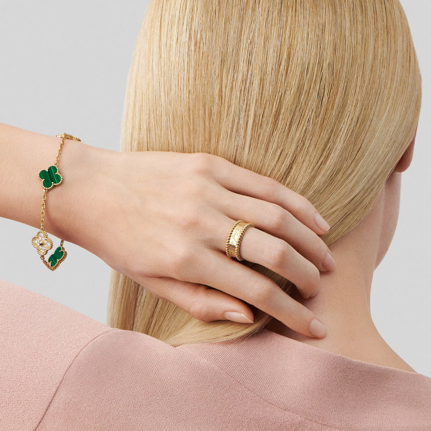 Béradine | Bracelet Luxueux Trèfle Doré