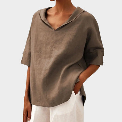 Bernadette | Blouse Légère au Col Dégagé