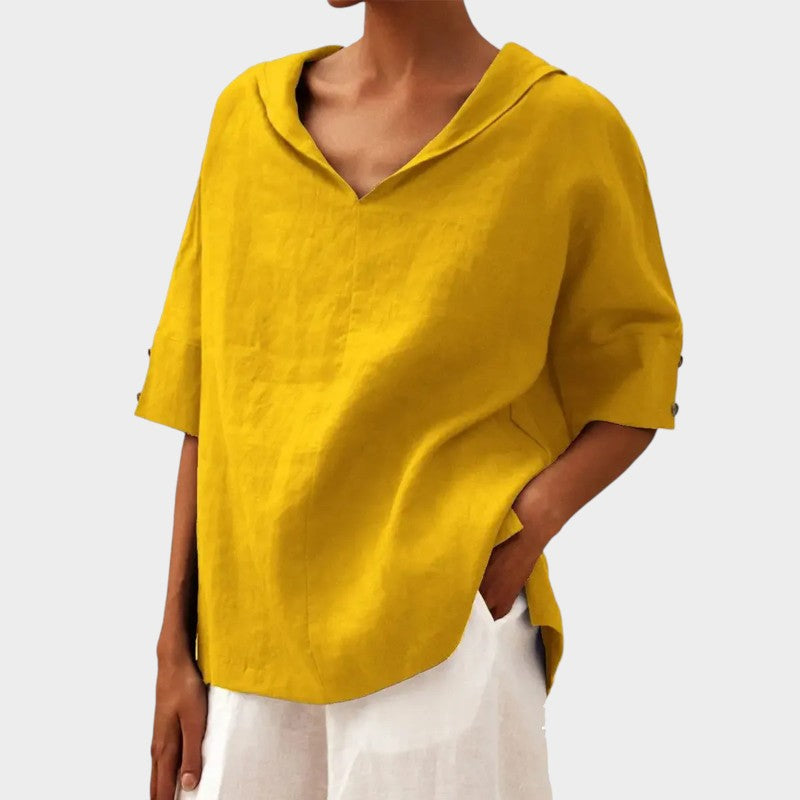Bernadette | Blouse Légère au Col Dégagé
