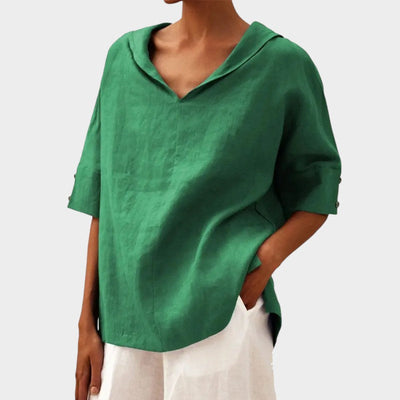 Bernadette | Blouse Légère au Col Dégagé