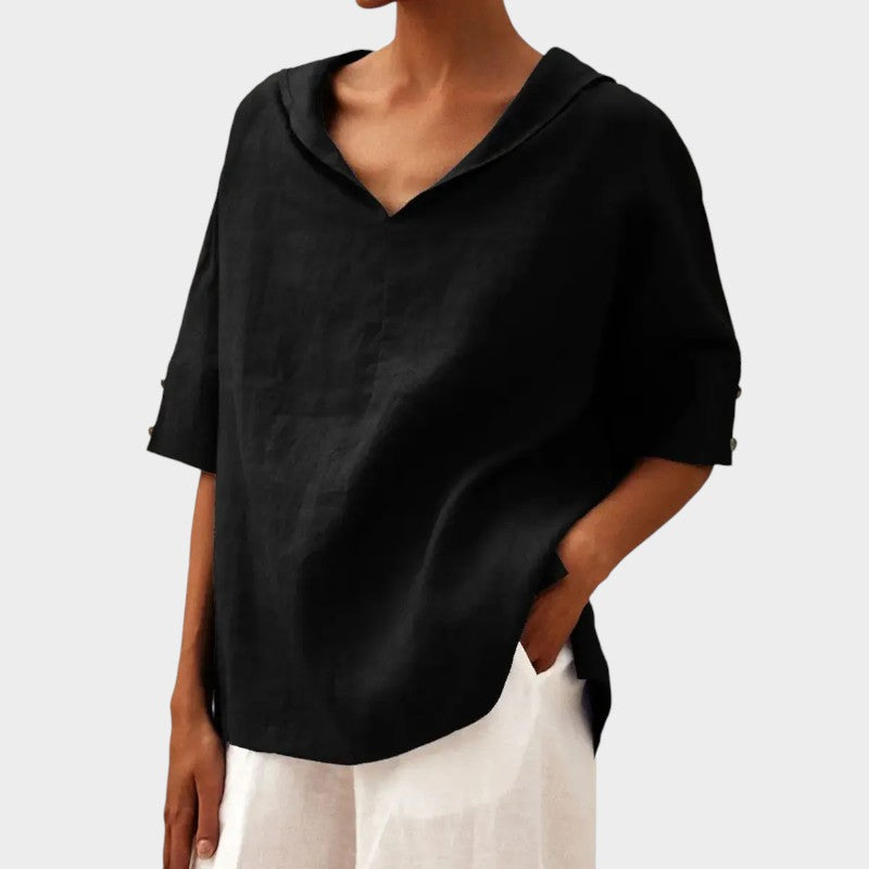 Bernadette | Blouse Légère au Col Dégagé