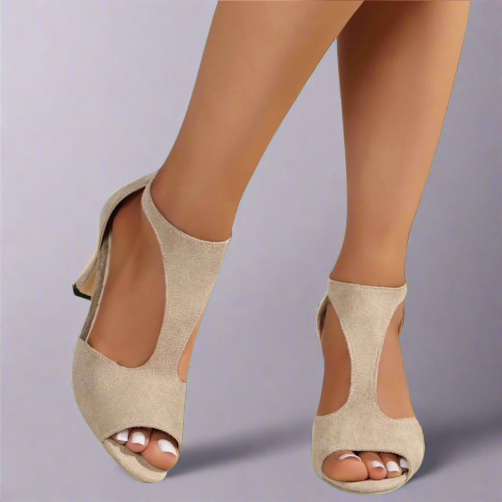 Clarisse | Sandales Élégantes à Ouverture Frontale pour un Style Sophistiqué