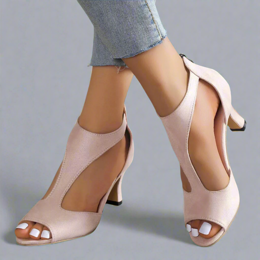 Clarisse | Sandales Élégantes à Ouverture Frontale pour un Style Sophistiqué