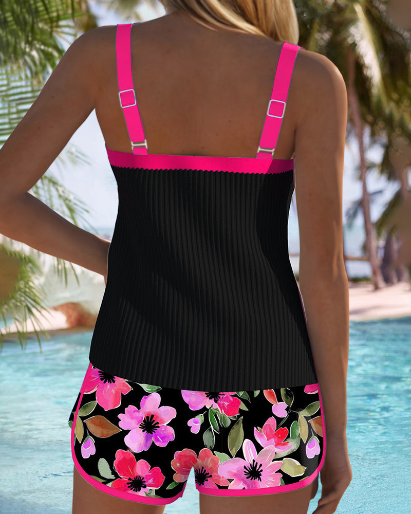 Théa | Ensemble de Tankini Élégant en Deux Pièces