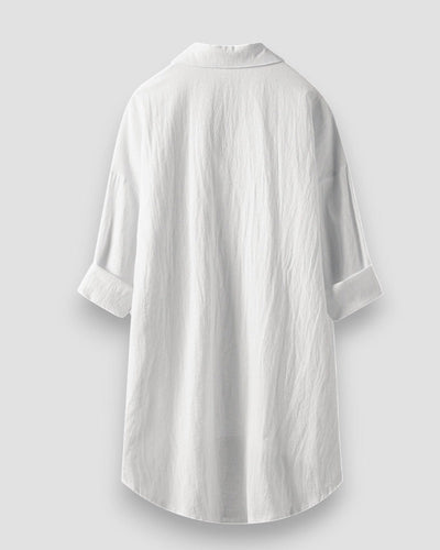 Aimée | Blouse Longue Fluide et Naturelle