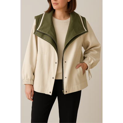 Léovadia | Manteau Coupe-Vent Tendance à Capuche