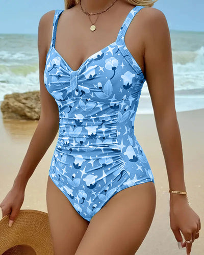 Justine | Maillot De Bain Une Pièce Débardeur Imprimé