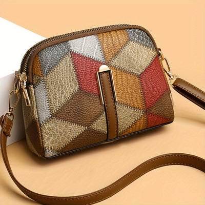 Angélique | Sac bandoulière mini en patchwork