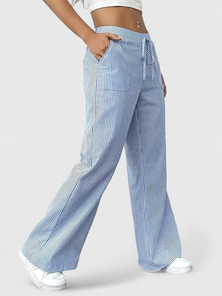 Anastasie | Pantalon ample à rayures
