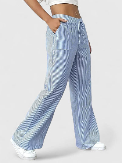 Anastasie | Pantalon ample à rayures