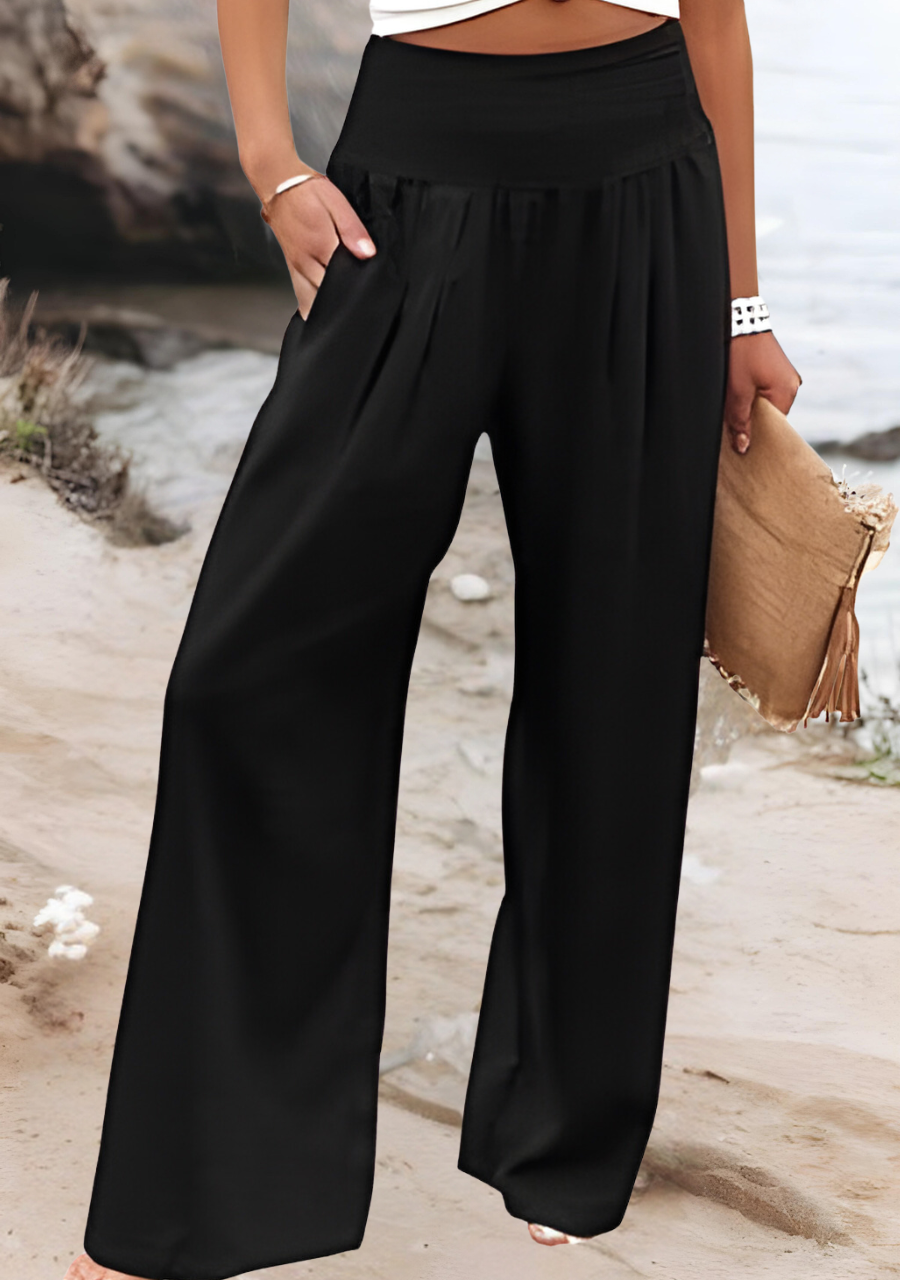 Clarisse Mae | Pantalon Flottant à Jambes Évasées