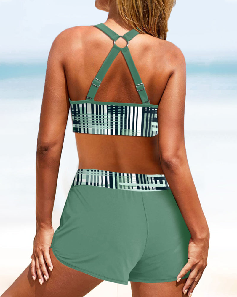 Bérénice | Bikini à Taille Haute à Rayures