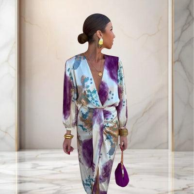 Élisa Claire | Robe élégante avec nœud à la taille