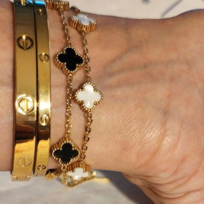 Hortelia | Set de Bracelets Noir et Blanc