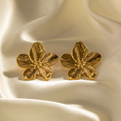Clarimène | Boucles d’Oreilles Fleur Élégantes