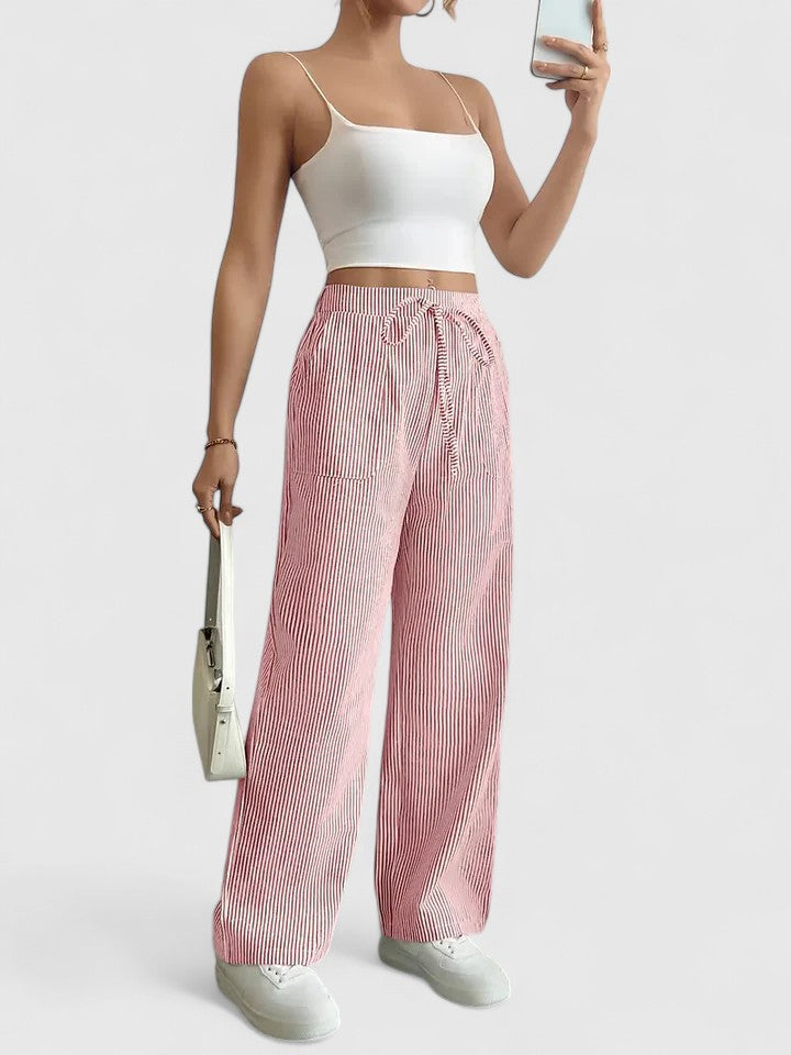 Anastasie | Pantalon ample à rayures