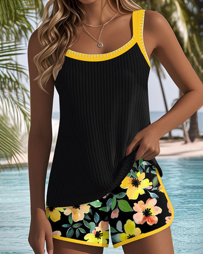 Théa | Ensemble de Tankini Élégant en Deux Pièces