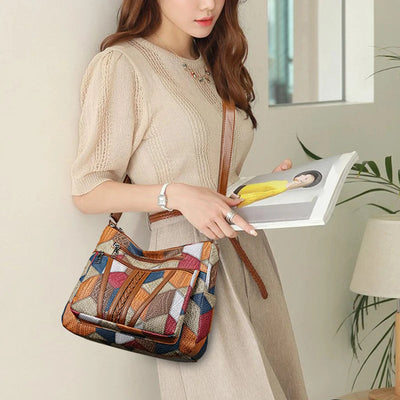 Solara | Sac Bandoulière Patchwork Élégant