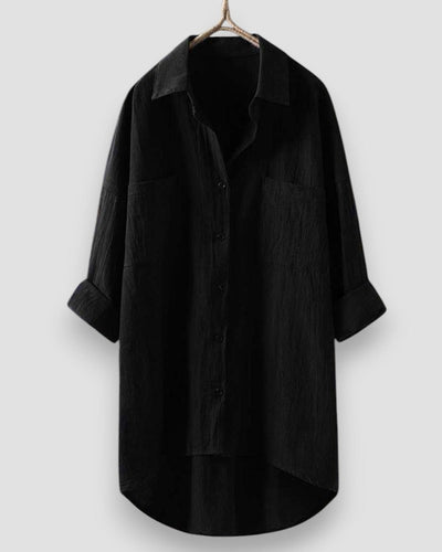 Aimée | Blouse Longue Fluide et Naturelle