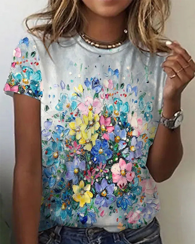 Éloria | T-shirt imprimé artistique et confortable