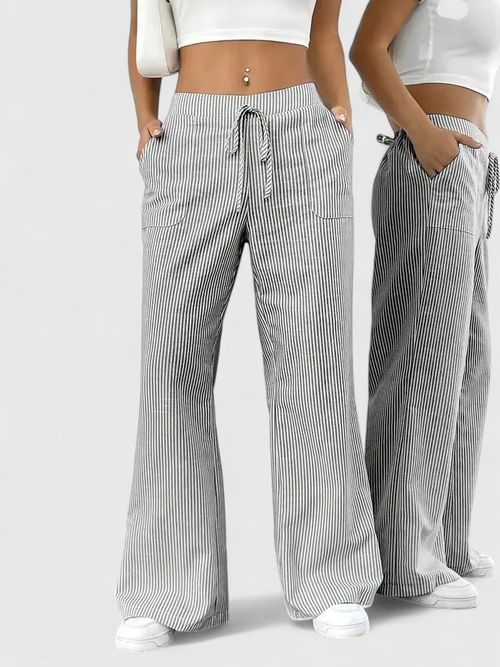 Anastasie | Pantalon ample à rayures