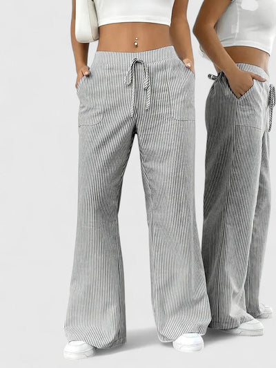 Anastasie | Pantalon ample à rayures