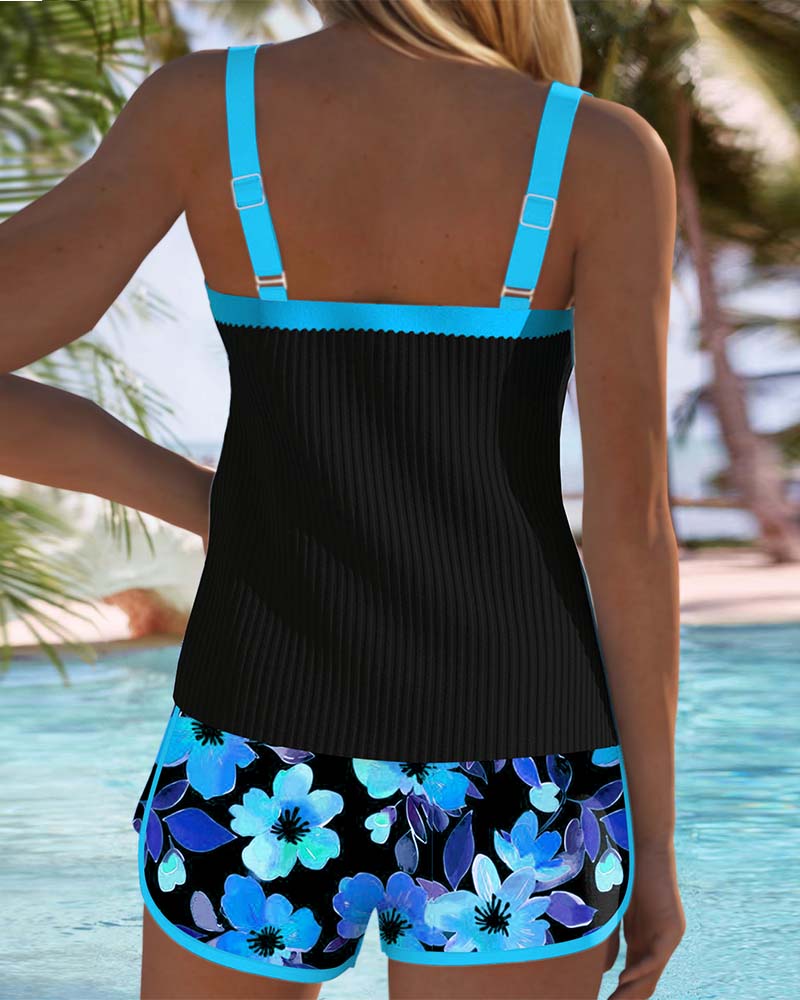 Théa | Ensemble de Tankini Élégant en Deux Pièces