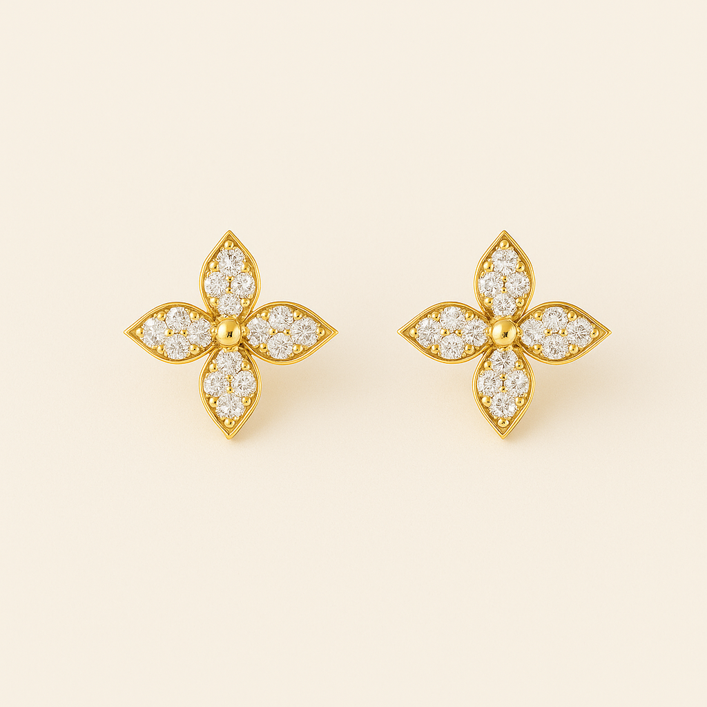 Loriane | Boucles d’Oreilles Trèfle Élégantes
