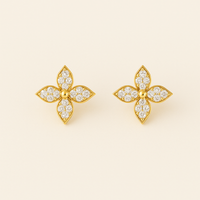 Loriane | Boucles d’Oreilles Trèfle Élégantes