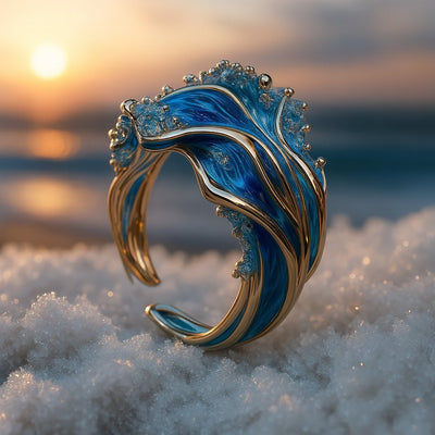 Isaline | Bague ondulée antique