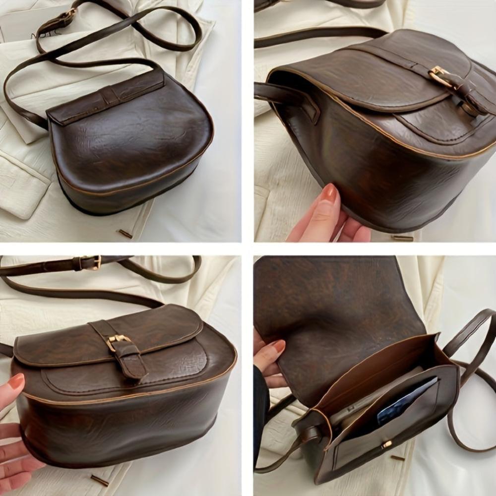 Stéphanie | Sac bandoulière classique en forme de selle