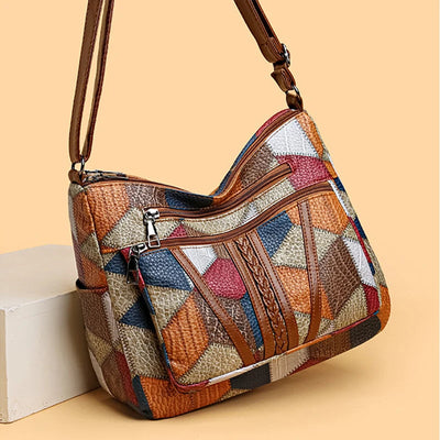 Solara | Sac Bandoulière Patchwork Élégant